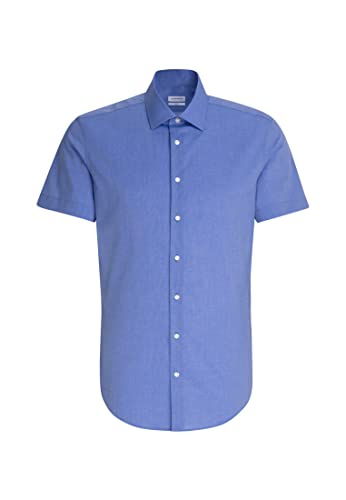 Seidensticker Herren Seidensticker Herren Business Hemd Slim Fit44 Businesshemd, Blau (Mittelblau 11), 37 von Seidensticker