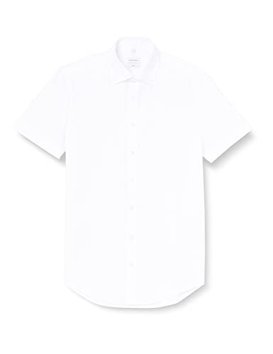 Seidensticker Herren Business Hemd Slim Fit Businesshemd, Weiß (Weiß 01), (Herstellergröße: 38) von Seidensticker