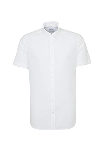 Seidensticker Herren Business Hemd Slim Fit Businesshemd, Weiß (Weiß 01), (Herstellergröße: 41) von Seidensticker