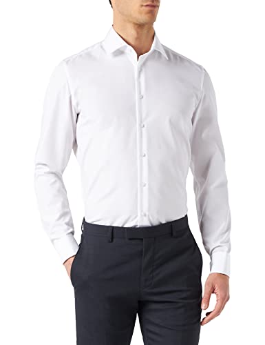 Seidensticker Herren Business-Hemd - Slim Fit - Bügelfrei - Kent-Kragen - Langarm - 100% Baumwolle von Seidensticker