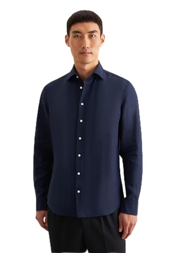 Seidensticker Herren Business Hemd - Slim Fit - Soft - Kent-Kragen - Langarm - 100% Leinen Seidensticker Herren Business Hemd - Slim Fit - Soft - Kent-Kragen - Langarm - 100% Leinen von Seidensticker
