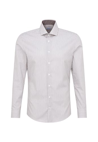 Herren Business Hemd Slim 1/1 Kentkragen Bügelfrei 100% Baumwolle von Seidensticker