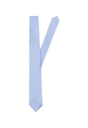 Seidensticker Herren Krawatte 171090, Gr. one size, Blau (14 uni hellblau) von Seidensticker