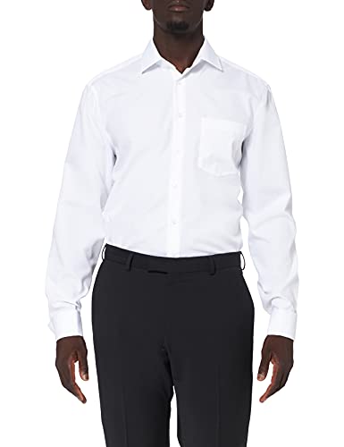 Seidensticker Herren Business-Hemd - Regular Fit - Bügelfrei - Kent-Kragen - Langarm - 100% Baumwolle von Seidensticker