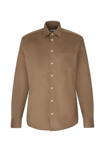 Seidensticker Herren Casual Hemd - Regular Fit - Bügelleicht - Kent-Kragen - Langarm - 100% Baumwolle von Seidensticker
