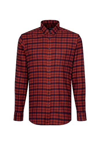 Seidensticker Herren Casual Hemd Regular Langarm Button-Down-Kragen 100% Baumwolle von Seidensticker