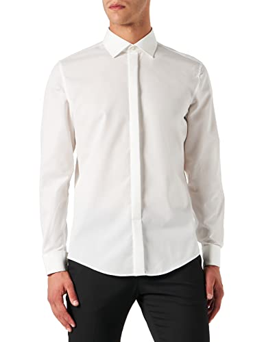 Seidensticker Herren Coupe Ajustée À Manches Longues Shirt, Ecru, 37 von Seidensticker