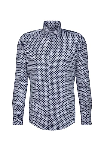 Seidensticker Herren Extra Slim Fit Langarm Hemd, Grün, 44 EU von Seidensticker