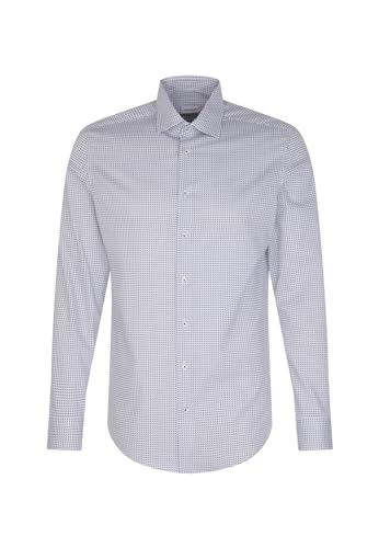 Seidensticker Herren Extra Slim Fit Langarm Hemd, Hellblau, 43 EU von Seidensticker