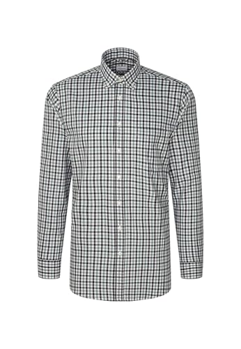 Seidensticker Herren Flanellhemd Regular Langarm Button-Down-Kragen 100% Baumwolle von Seidensticker