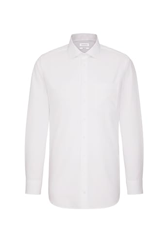 Seidensticker Herren Mens Regular Extra Longsleeve (Ela) Cotton Businesshemd, Weiß, 44 EU von Seidensticker