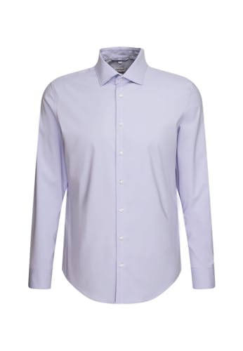 Seidensticker Herren Mens Slim Patch Longsleeve Cotton Hemd, Hellblau(24,56), 41 EU von Seidensticker