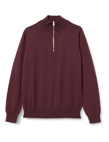 Seidensticker Herren Merino Pullover mit Reissverschluss - Pullover mit geradem Schnitt - Bügelleicht - Umlegekragen- Langarm - 100% Baumwolle von Seidensticker