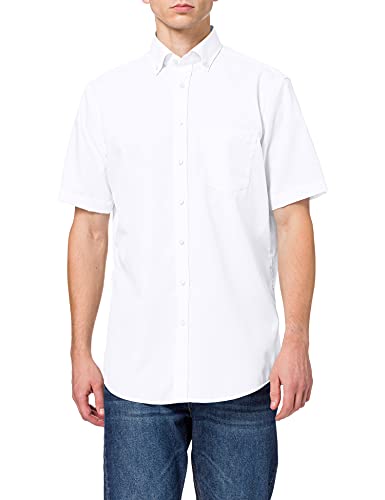 Seidensticker Herren Modern Bügelfrei-3011 Business Hemd, Weiß (Weiß 01), 45 von Seidensticker