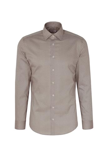 Seidensticker Herren Performance Hemd, Grau, XS von Seidensticker