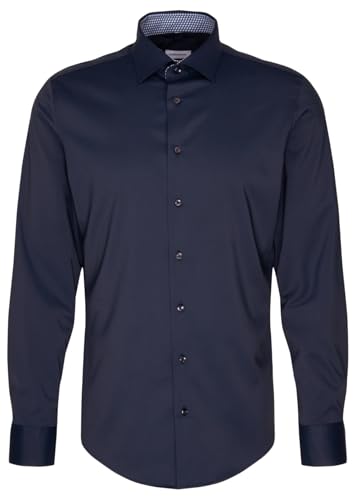 Seidensticker Herren Performance-Hemd - Slim Fit - Stretch - Kent-Kragen - Langarm - Stretch von Seidensticker