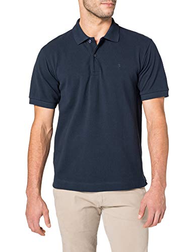 Seidensticker Herren Polo Pique Langarm Polohemd, Navy, L von Seidensticker