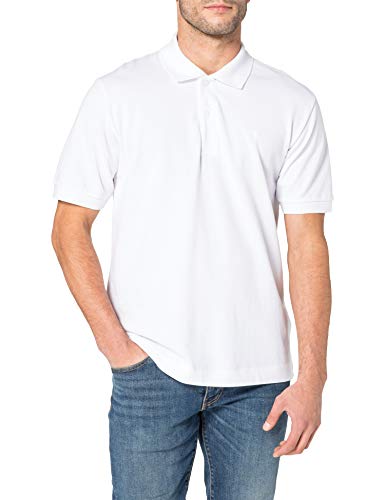 Seidensticker Herren Polo Pique Langarm Polohemd, Weiß, XL von Seidensticker