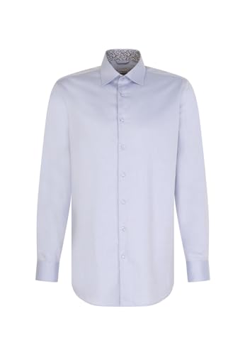 Seidensticker Herren Regular Fit Langarm Hemd, Hellblau, 39 von Seidensticker