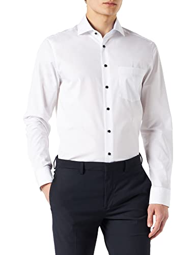 Seidensticker Herren Regular Fit Langarm Popeline Hemd, weiß, 42 Seidensticker Herren Regular Fit Langarm Popeline Hemd, weiß, 42 von Seidensticker