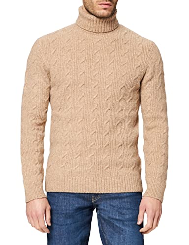 Seidensticker Herren Shaped Fit Langarm Pullover, beige (beige 22), (Herstellergröße: XL) von Seidensticker