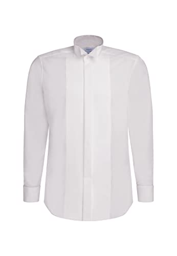 Herren Smokinghemd Regular Langarm Kläppchenkragen Bügelfrei 100% Baumwolle von Seidensticker