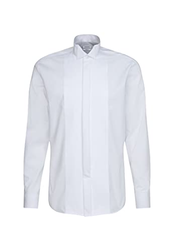 Herren Smokinghemd Shaped Langarm Kläppchenkragen Bügelfrei 100% Baumwolle von Seidensticker