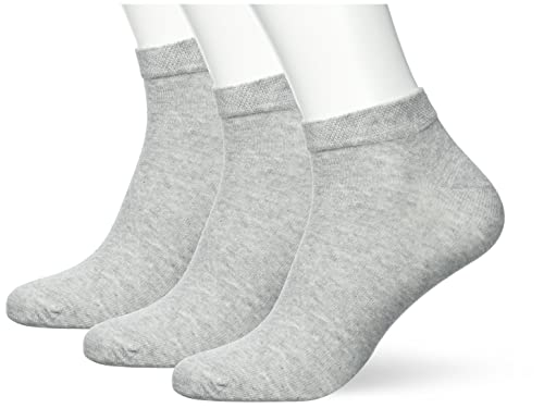 Seidensticker Herren Sneaker Socken, Hellgrau, 43 EU von Seidensticker