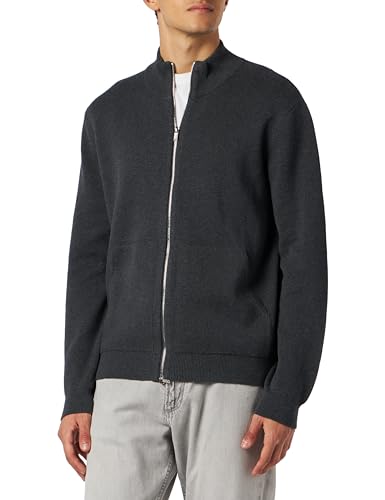 Seidensticker Herren Strickjacke mit Reissverschluss - Strickjacke mit geradem Schnitt - Bügelleicht - Strick-Jacke mit Kragen- Langarm - 100% Baumwolle von Seidensticker