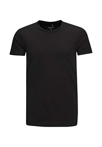 Seidensticker Herren T-shirt Rundhals T-Shirt, Schwarz (Schwarz 39), M von Seidensticker