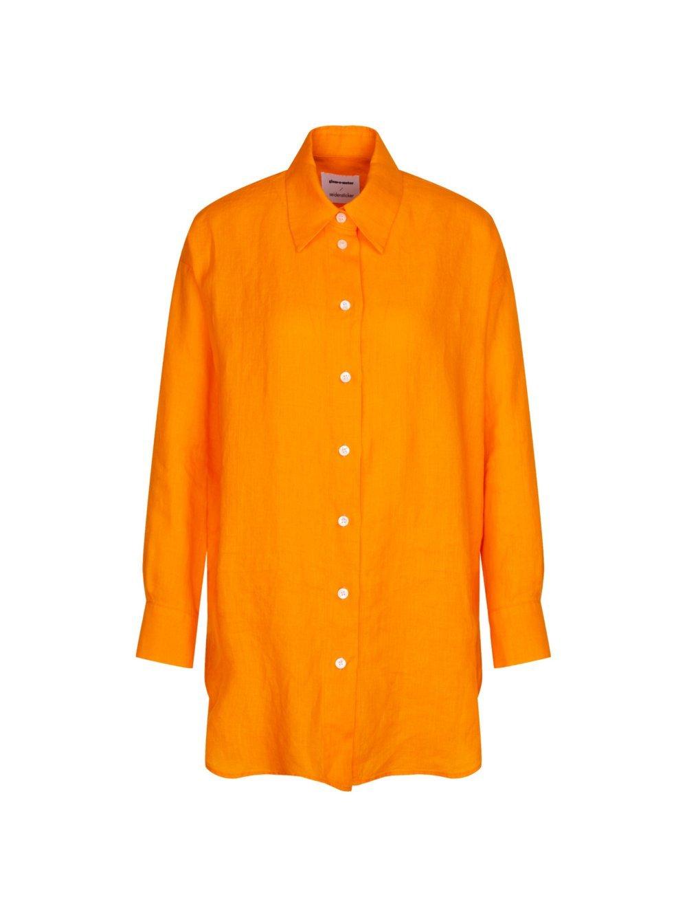 Seidensticker Longbluse Damen Leinen, orange von Seidensticker