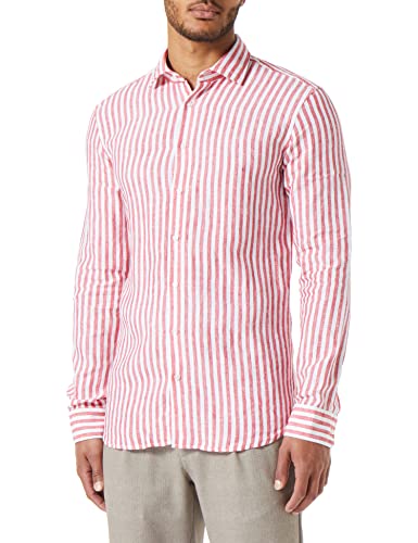 Seidensticker Men's Extra Slim Fit Langarm Hemd Shirt, Rot, 40 von Seidensticker