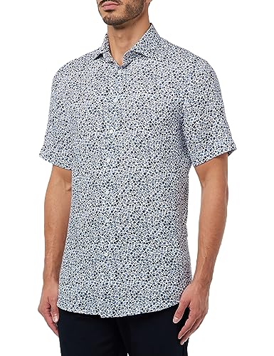 Seidensticker Men's Regular Fit Kurzarm Hemd Shirt, Beige, 42 von Seidensticker