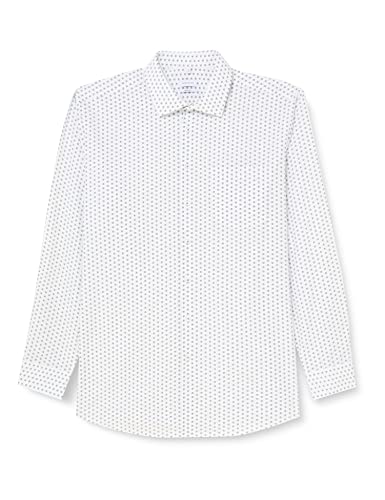 Seidensticker Men's Regular Fit Langarm Hemd Shirt, Grün, 40 von Seidensticker