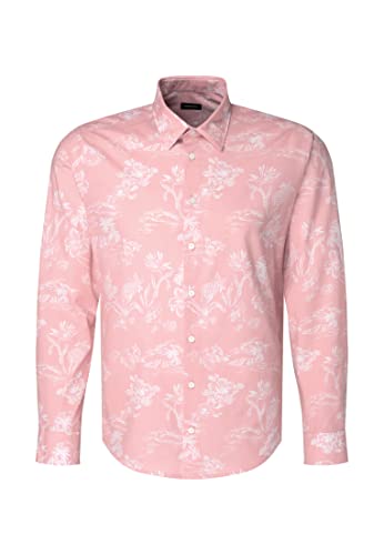 Seidensticker Men's Regular Fit Langarm Hemd Shirt, Rosa, 4XL von Seidensticker