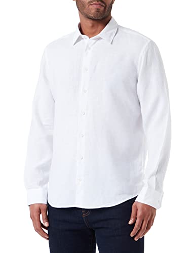 Seidensticker Men's Regular Fit Langarm Hemd Shirt, Weiß, 40 von Seidensticker