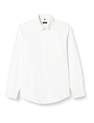 Seidensticker Men's Regular Fit Langarm Hemd Shirt, Weiß, S von Seidensticker