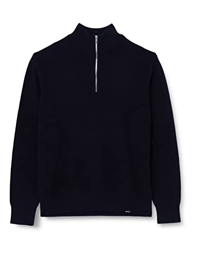 Seidensticker Men's Regular Fit Langarm Pullover Sweater, Dunkelblau, M von Seidensticker