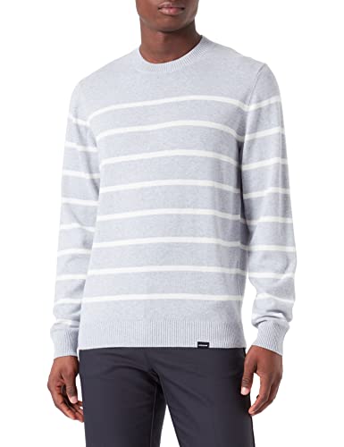 Seidensticker Men's Regular Fit Langarm Pullover Sweater, Grau, L von Seidensticker