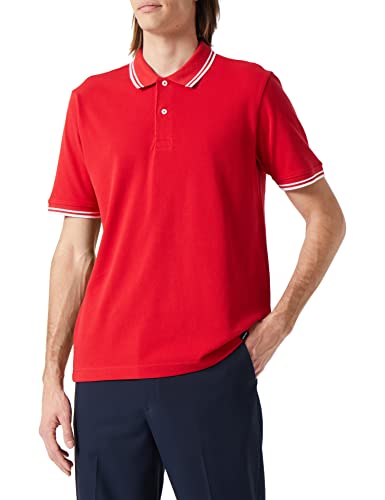 Seidensticker Men's Regular Fit Polo Shirt, Rot, M von Seidensticker