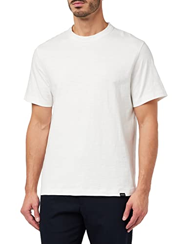 Seidensticker Men's Rundhals Regular Fit T-Shirt, Weiß, XXL von Seidensticker