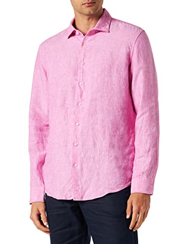 Seidensticker Men's Slim Fit Langarm Kragen Hemd Shirt, Rosa, 41 von Seidensticker