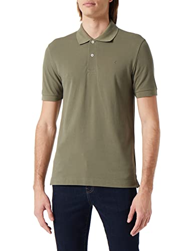 Seidensticker Men's Slim Fit Poloshirt Kurzarm Polo Shirt, Dunkelgrün, XL von Seidensticker