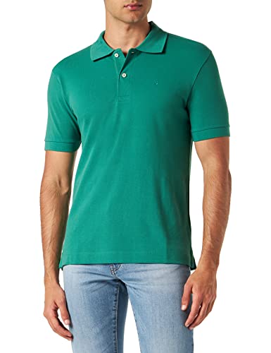 Seidensticker Men's Slim Fit Poloshirt Kurzarm Polo Shirt, Grün, XL von Seidensticker