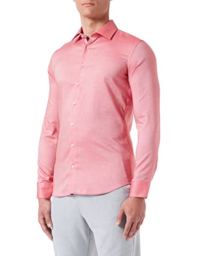 Seidensticker Men's X-Slim Fit Hemd Langarm Shirt, Rot, 41 von Seidensticker