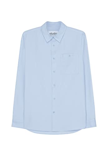 Seidensticker Studio Unisex Regular Fit Langarm Hemd, Hellblau, XXL von Seidensticker