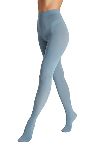 Seidiva Damen Strumpfhosen 80 DEN Blickdichte Strumpfhose Matte Damenstrumpfhosen in über 25 Farben (1x Graublau,L-XL) von Seidiva
