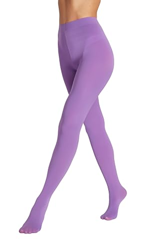 Seidiva Damen Strumpfhosen 80 DEN Blickdichte Strumpfhose Matte Damenstrumpfhosen in über 25 Farben (1x Lavendel,2XL-3XL) von Seidiva