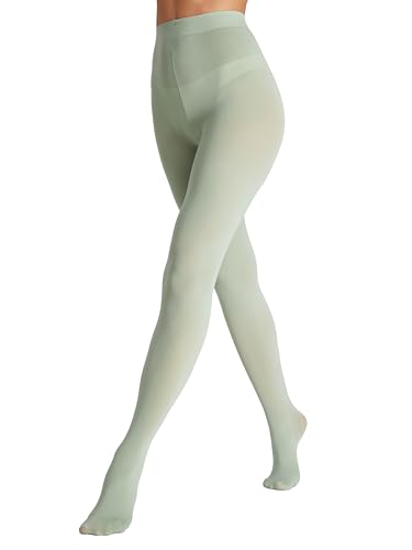 Seidiva Damen Strumpfhosen 80 DEN Blickdichte Strumpfhose Matte Damenstrumpfhosen in über 25 Farben (1x Salbeigrün,2XL-3XL) von Seidiva