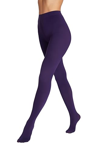 Seidiva Damen Strumpfhosen 80 DEN Blickdichte Strumpfhose Matte Damenstrumpfhosen in über 25 Farben (1x Violett,S-M) von Seidiva